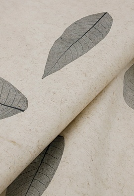 Экополотно Листья Гевеи Антрацит