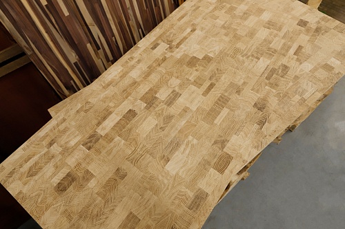 Мебельный щит из Дуба торцевого