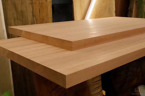 Мебельный щит из Сапели цельноламельной Мебельный щит из Сапели цельноламельной