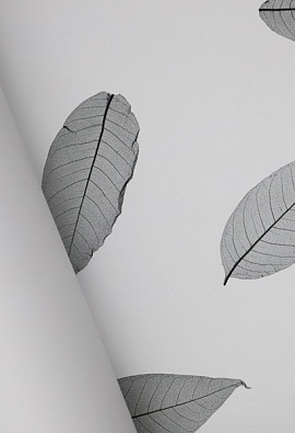 Экополотно Листья Гевеи Антрацит