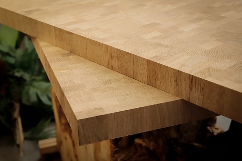 Торцевой мебельный щит Дуб 40x550x1000 Торцевой мебельный щит Дуб 40x550x1000