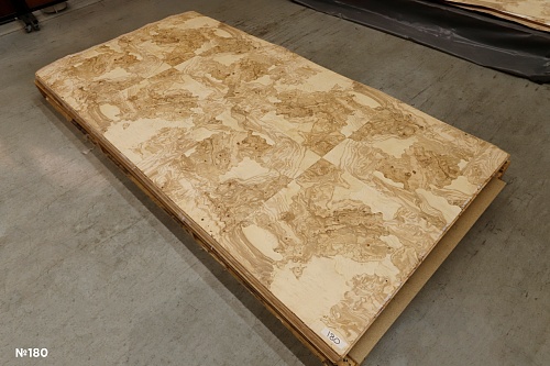 Сращенный шпон Ясень оливковый корень intarsio