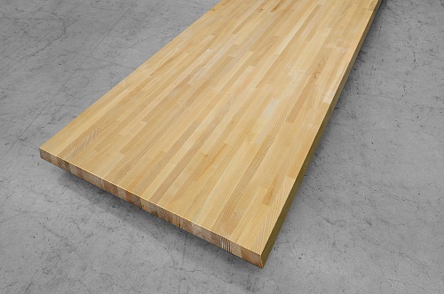 Мебельный щит из ясеня Белый сращенный А/В 40х800х2500