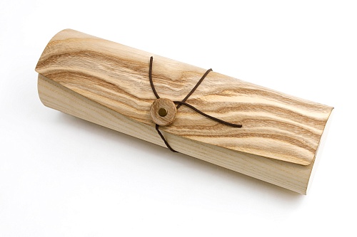 Подарочная упаковка из натурального шпона Ясень Swirl