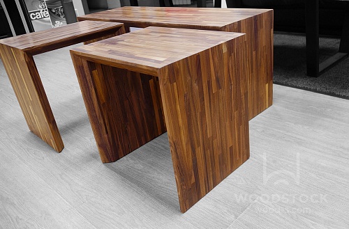 Мебельный щит из Ореха американского (узкая ламель, 20x1220x2440 мм) Мебельный щит из Ореха американского (узкая ламель, 20x1220x2440 мм)