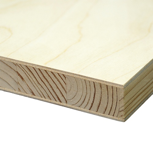 Столярная плита 19 мм, массив ели со шпоном березы Столярная плита 19 мм, массив ели со шпоном березы