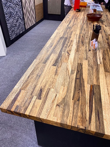 Мебельный щит из Блэк Офрама сращенного Мебельный щит из Блэк Офрама сращенного