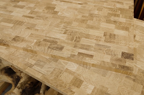 Мебельный щит из Дуба торцевого