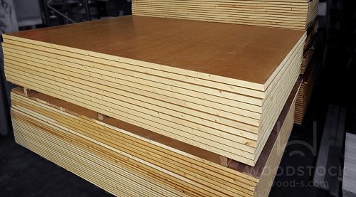 Столярная плита 19 мм, массив ели + ХДФ (Россия) Столярная плита 19 мм, массив ели + ХДФ (Россия)