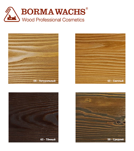 Borma Wachs масло для термодревесины цветное