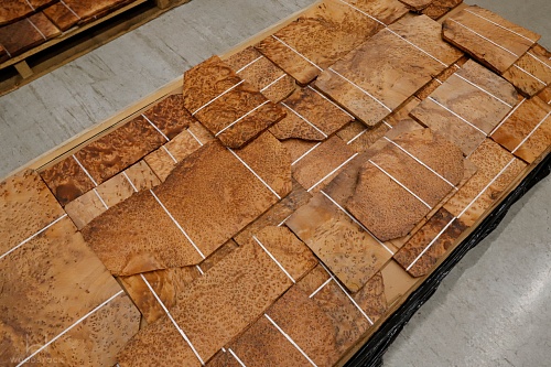 Натуральный шпон Туя корень Натуральный шпон Туя корень