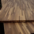Мебельный щит из Ореха американского (узкая ламель, 20x1220x2440 мм)