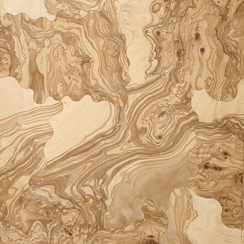 Сращенный шпон Ясень оливковый корень intarsio