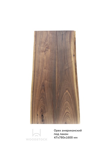 Пиломатериалы Орех американский, столешница, под лаком