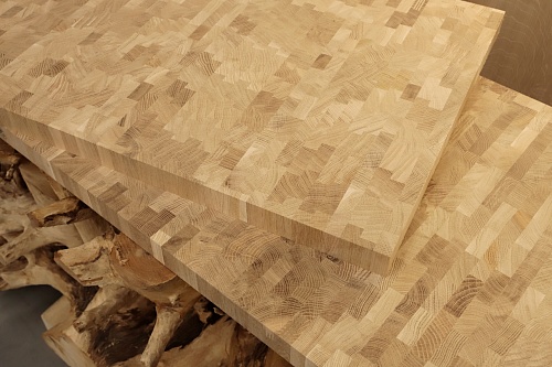 Торцевой мебельный щит Дуб 40x750x1000 Торцевой мебельный щит Дуб 40x750x1000