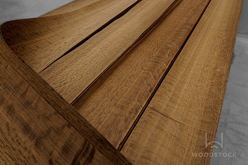 Натуральный шпон Дуб мореный FLAKE