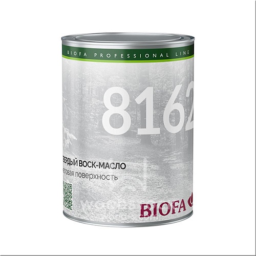 Масло и воск для древесины BIOFA 8162 Твердый воск-масло, профессиональный Масло и воск для древесины BIOFA 8162 Твердый воск-масло, профессиональный