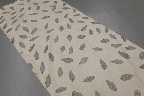 Экополотно Листья Гевеи Антрацит