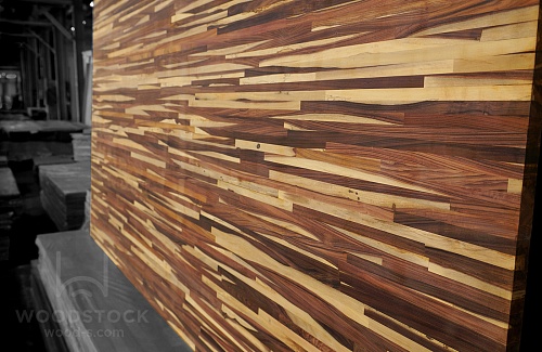 Мебельный щит из тропических пород Палисандр Сантос Loft сращенный Мебельный щит из тропических пород Палисандр Сантос Loft сращенный