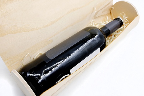 Подарочная упаковка из натурального шпона Ясень Swirl