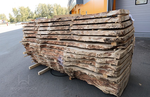 Пиломатериалы Тополь корень, слэб