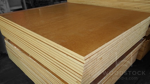 Столярная плита 30 мм, массив ели + ХДФ (Россия) Столярная плита 30 мм, массив ели + ХДФ (Россия)